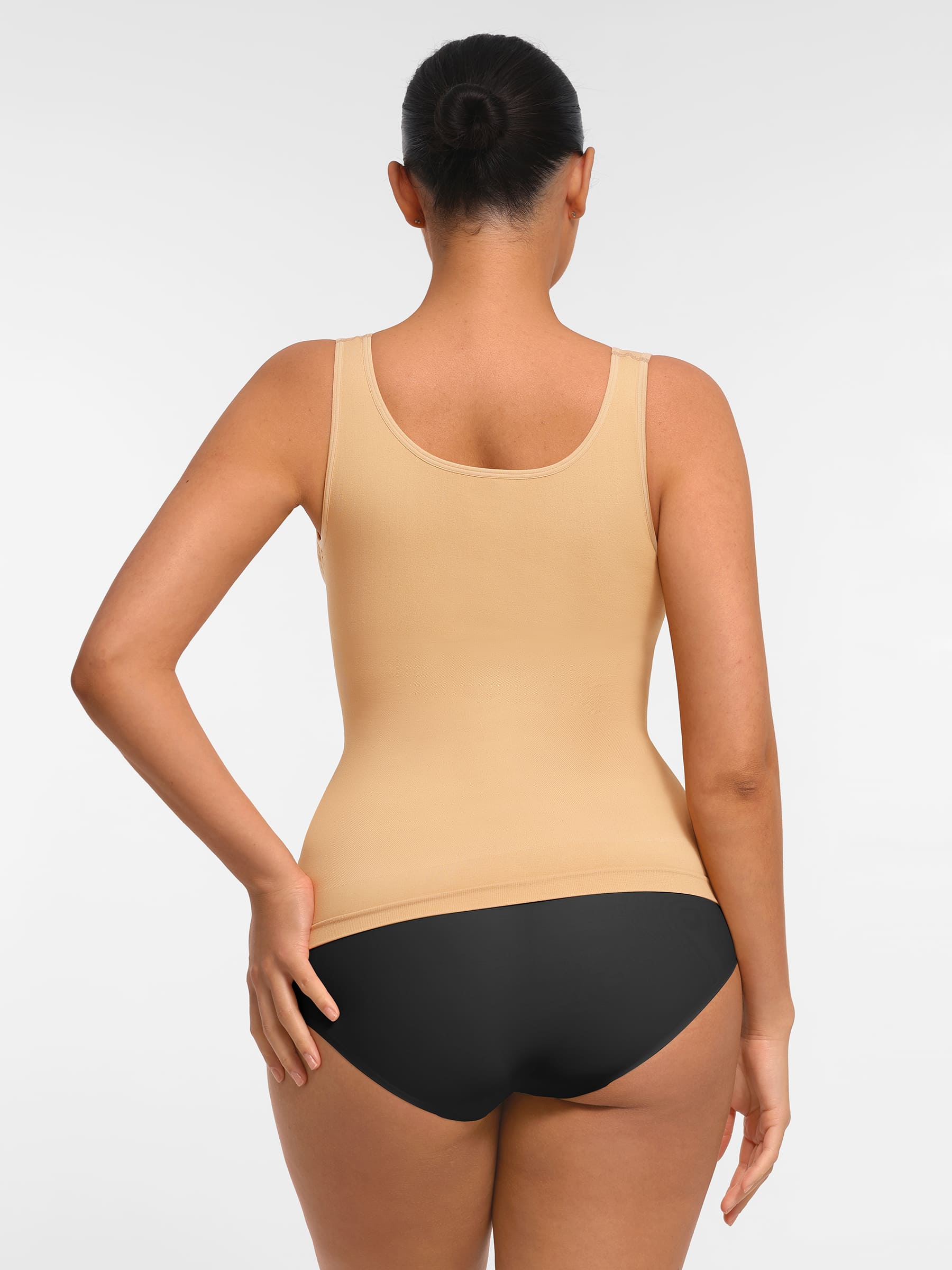 Feelingirl Bust Support Waist and Abdomen Control Shape Wide Straps Tank Top - Image 22