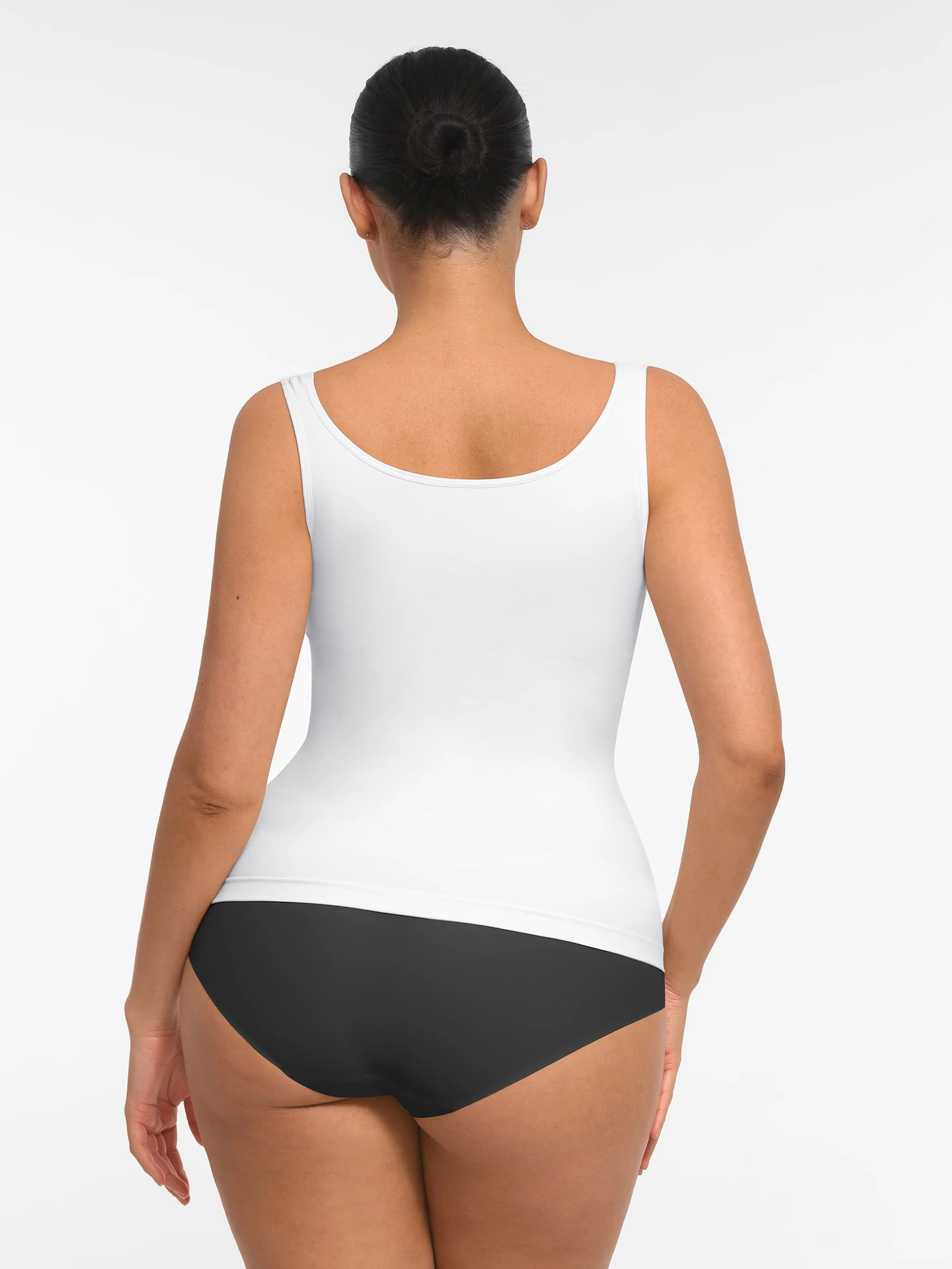 Feelingirl Bust Support Waist and Abdomen Control Shape Wide Straps Tank Top - Image 29