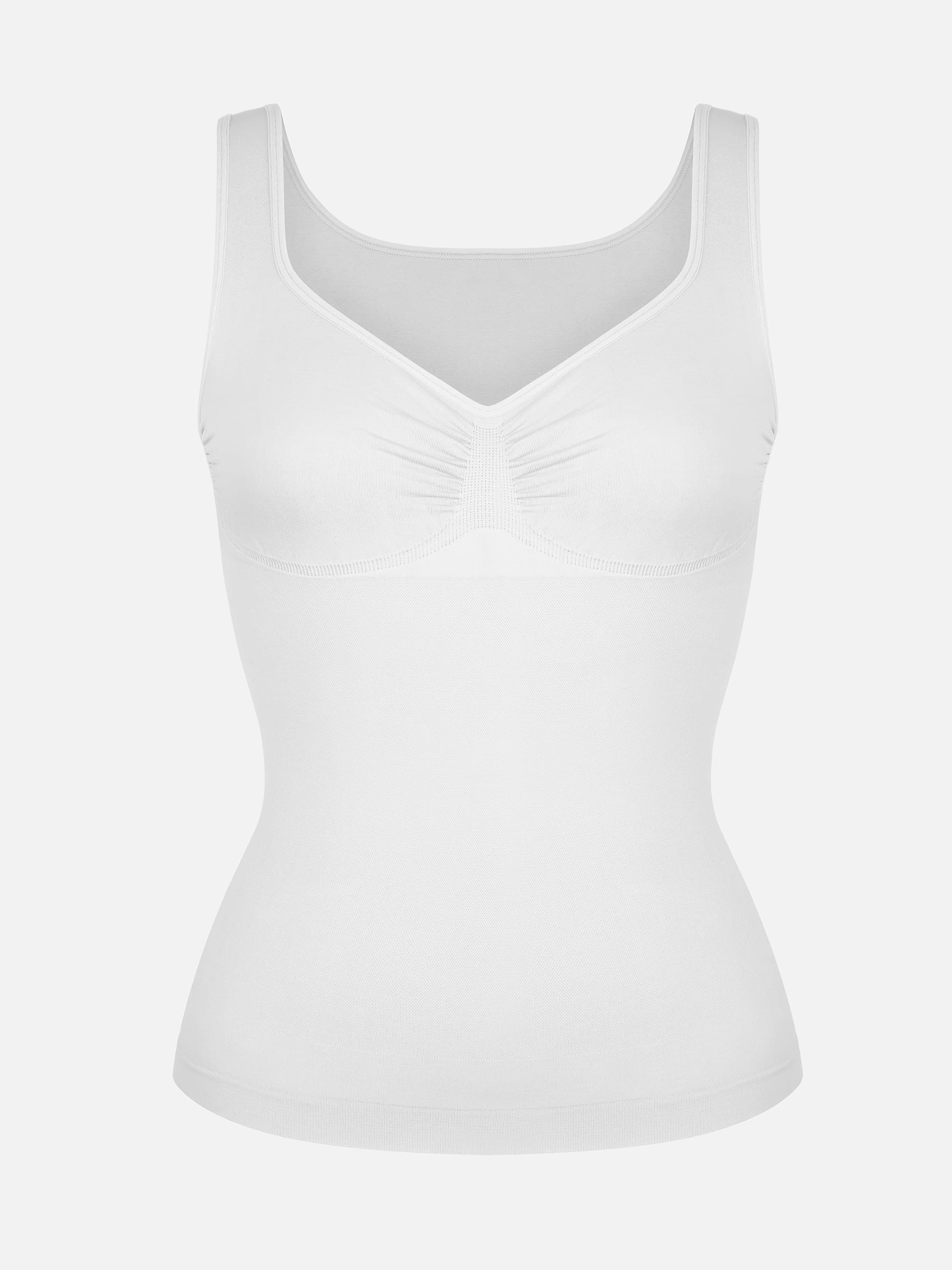 Feelingirl Bust Support Waist and Abdomen Control Shape Wide Straps Tank Top - Image 30