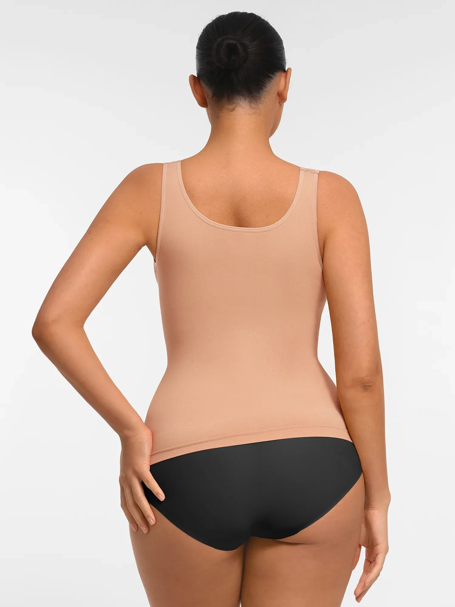 Feelingirl Bust Support Waist and Abdomen Control Shape Wide Straps Tank Top - Image 38