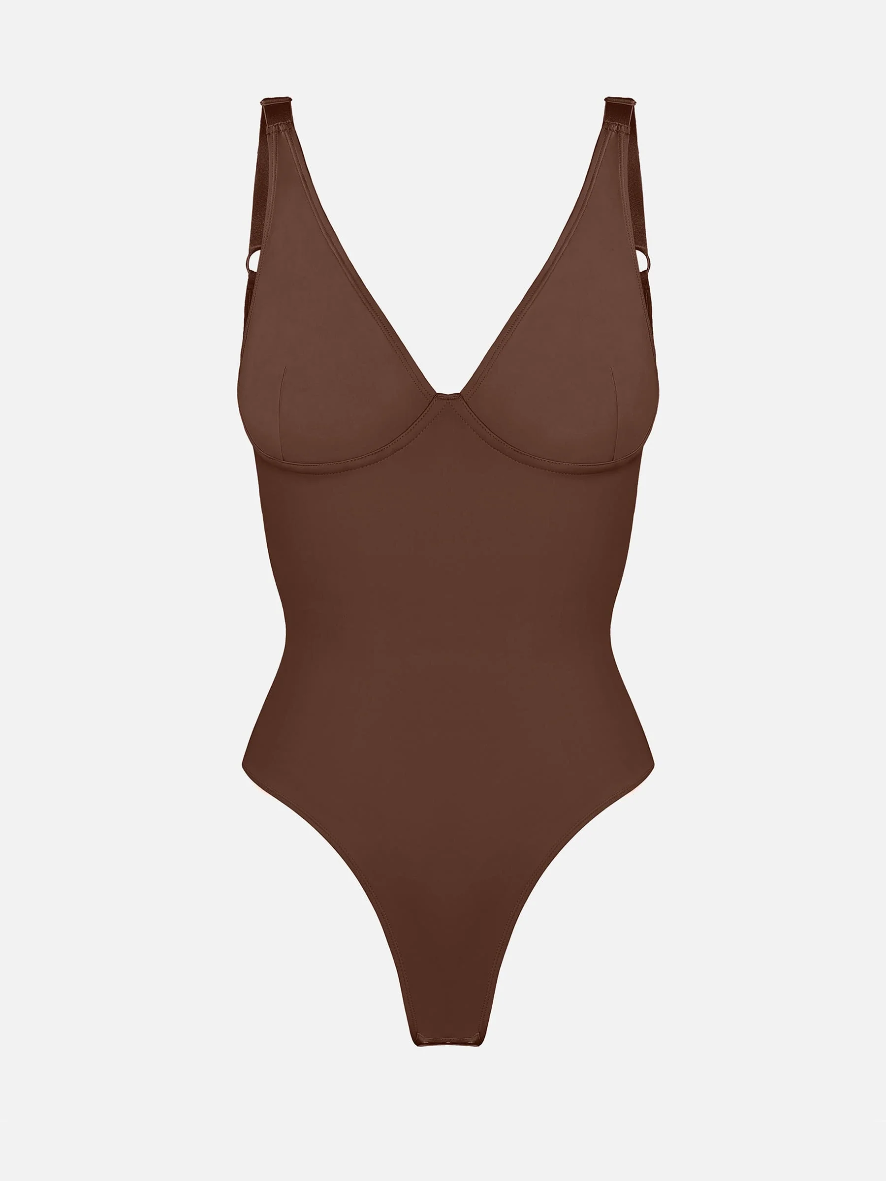 Feelingirl V Neck Tummy Control Bodysuit - Image 15