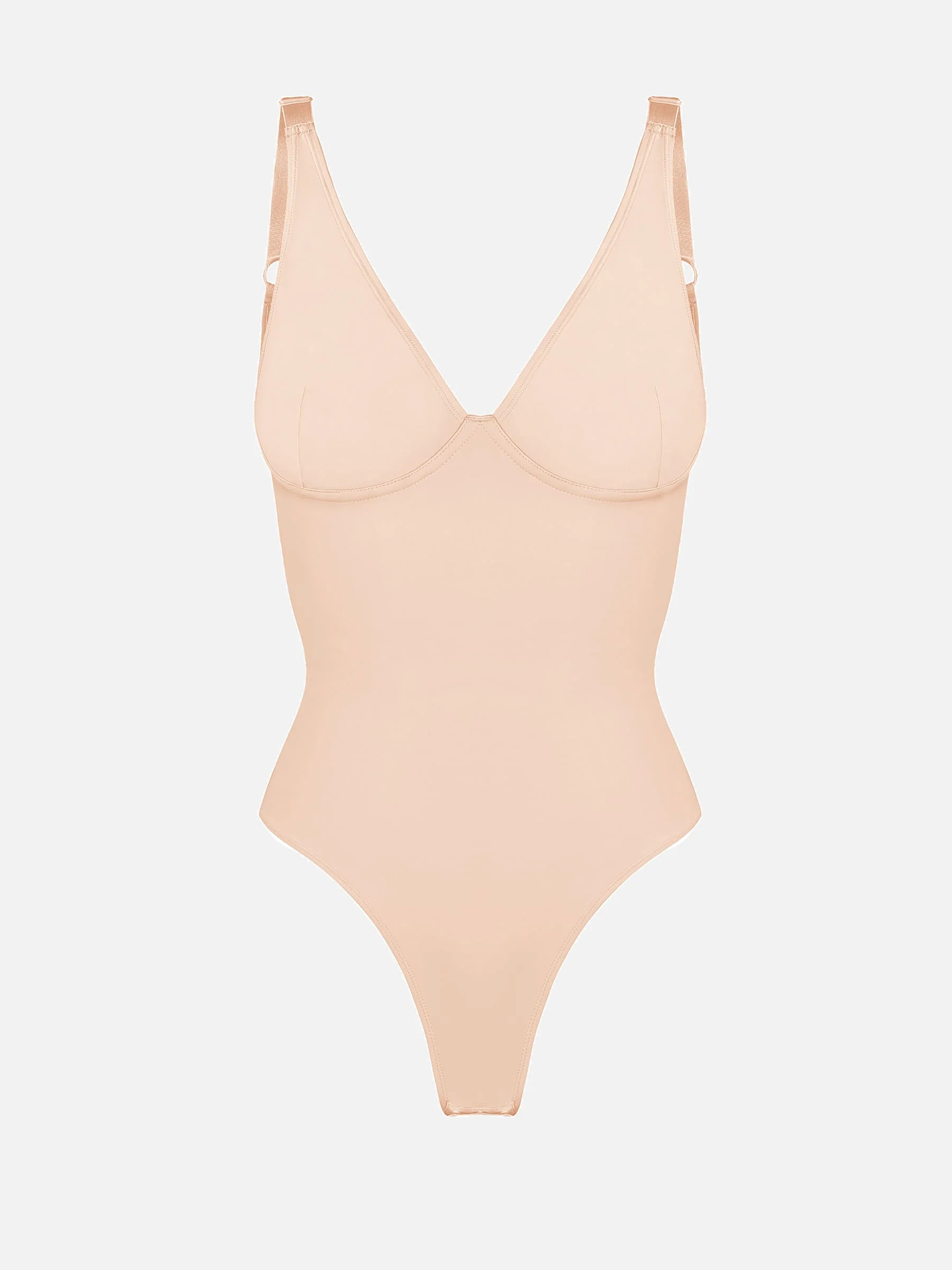 Feelingirl V Neck Tummy Control Bodysuit - Image 24