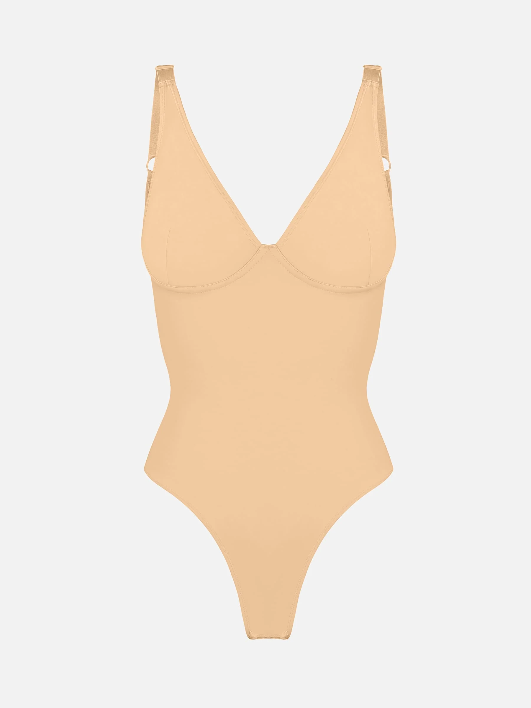 Feelingirl V Neck Tummy Control Bodysuit - Image 55