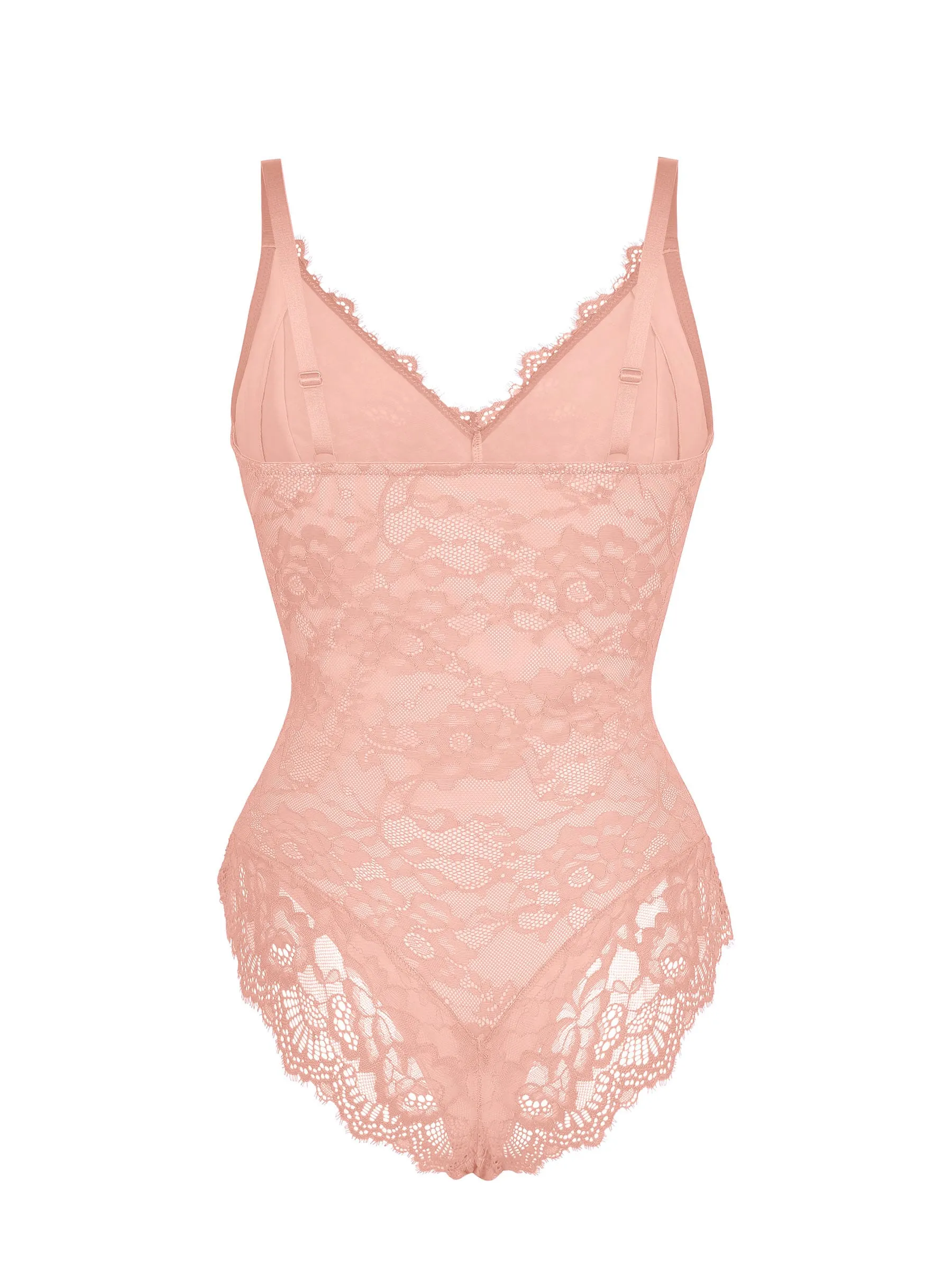 Feelingirl Lace V Neck Full Bodysuit Underwear - Image 61
