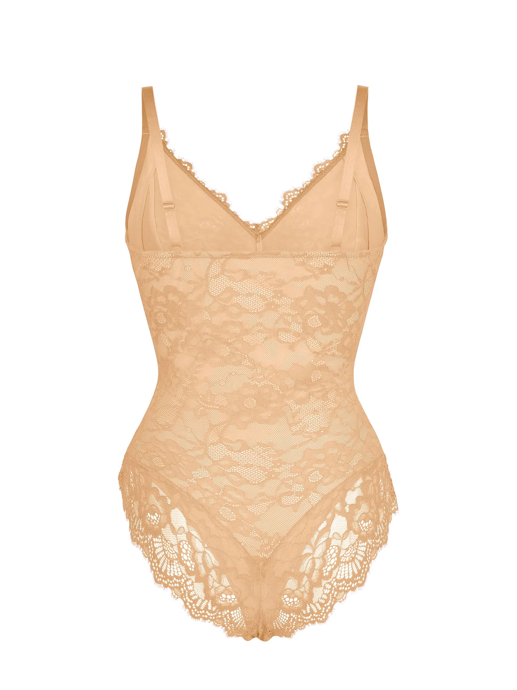 Feelingirl Lace V Neck Full Bodysuit Underwear - Image 71