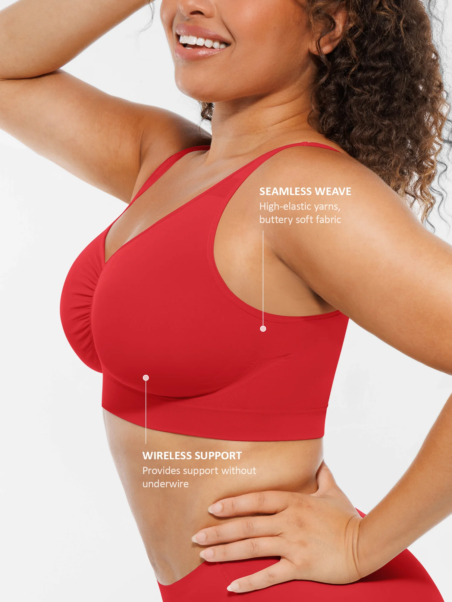 Feelingirl No Underwire Wide Straps Everyday Bra Bundle - Image 58