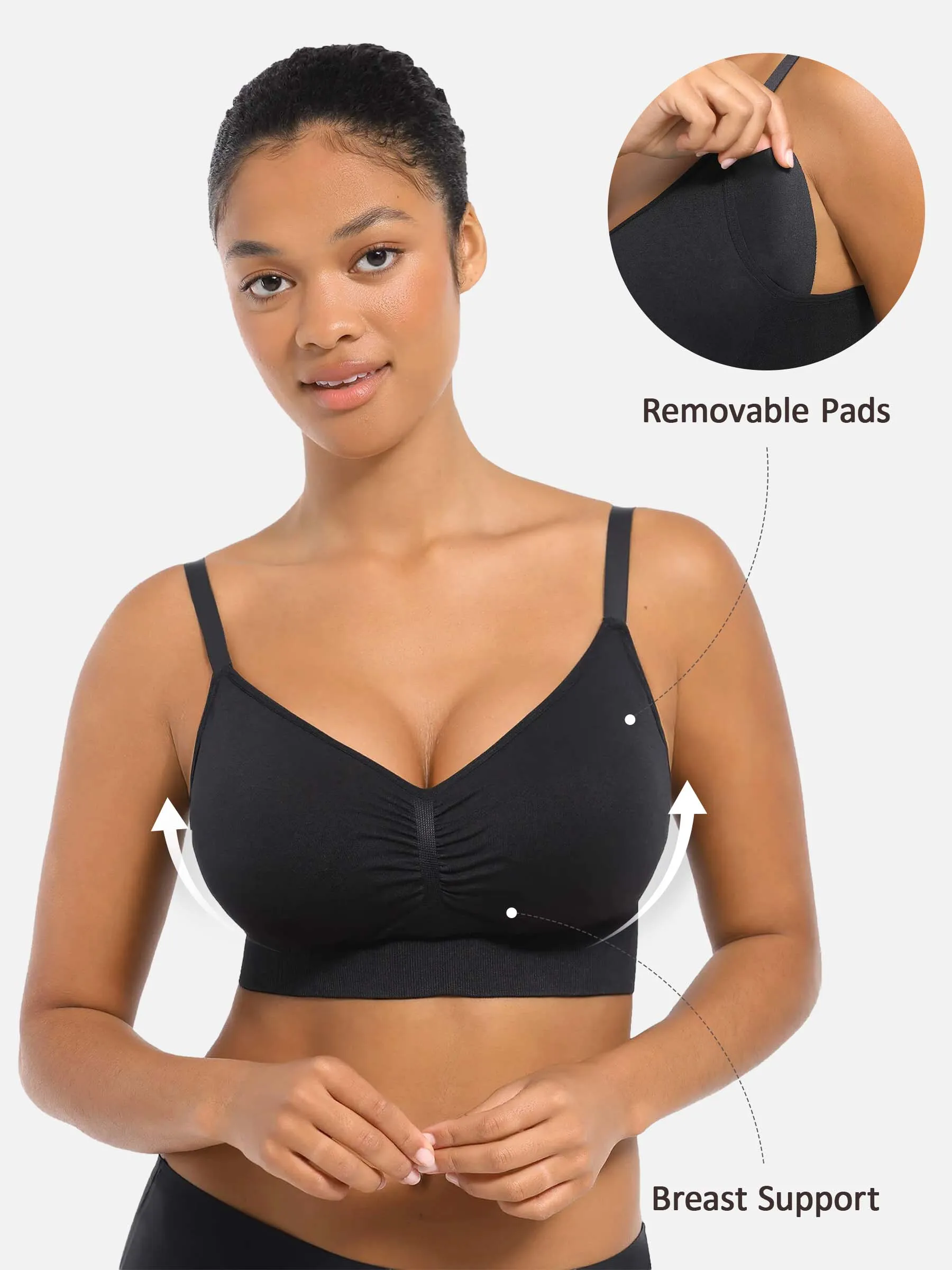 Feelingirl Seamless Everyday Bra with Built-In Soft Padding Bundle - Image 10