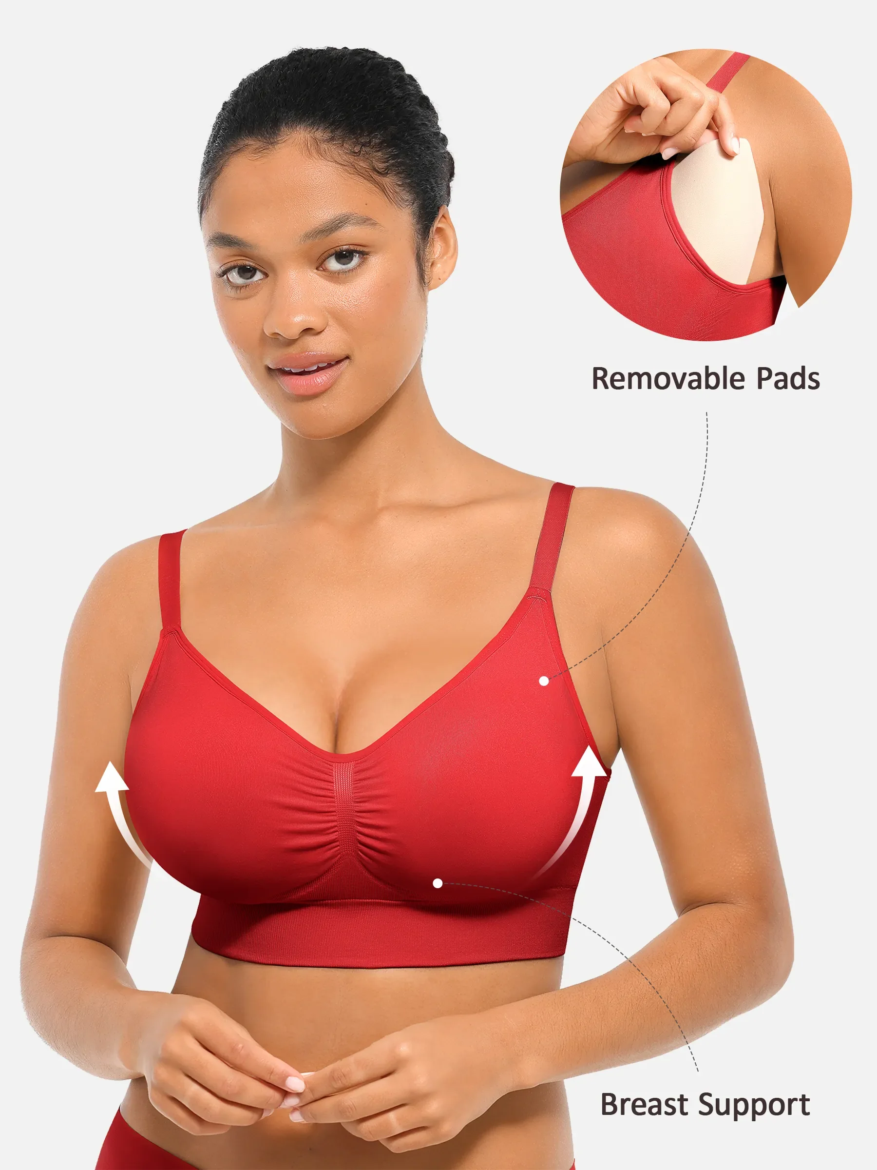 Feelingirl Seamless Everyday Bra with Built-In Soft Padding Bundle - Image 17