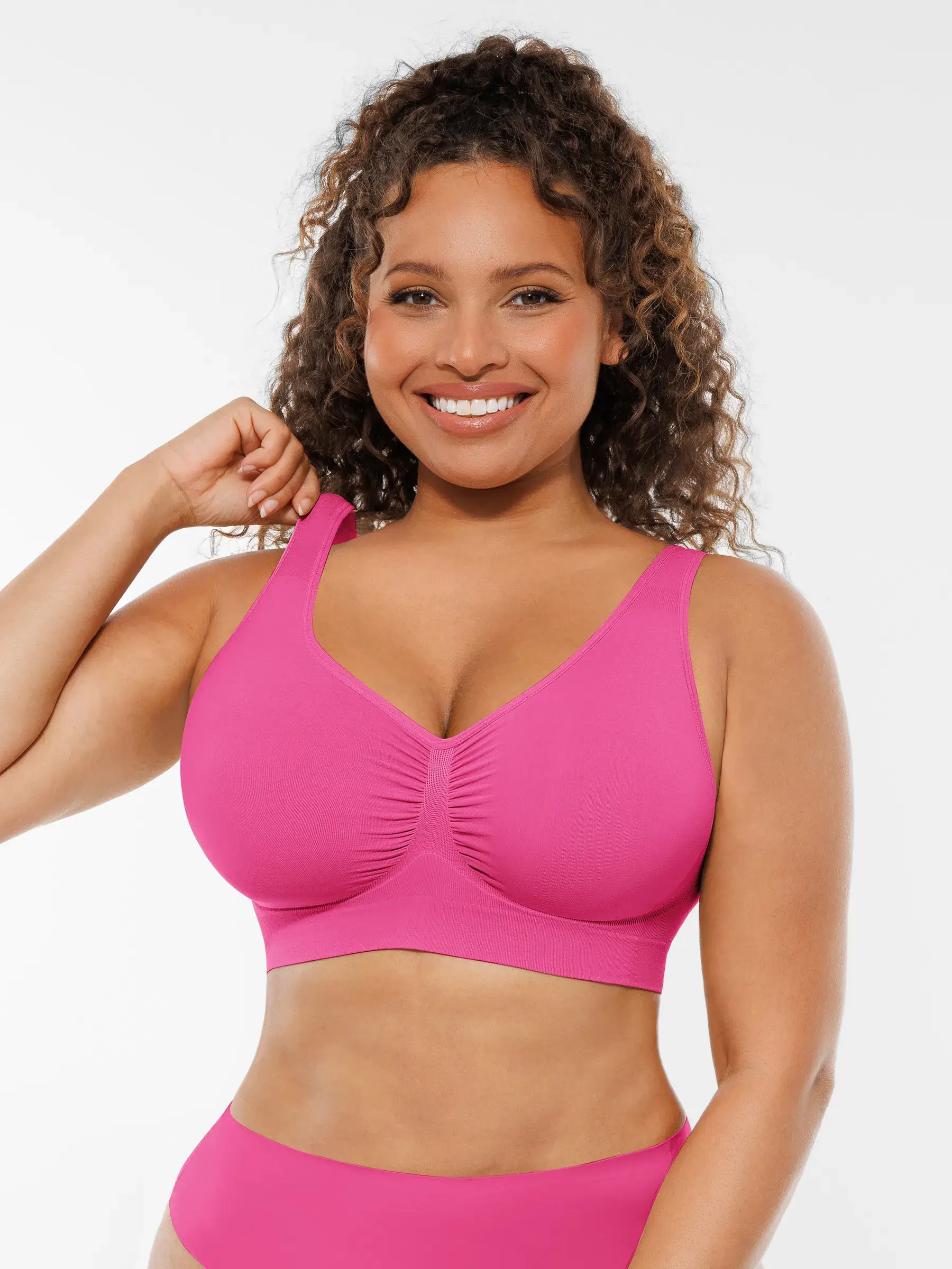 Feelingirl Seamless No Underwire Full Coverage Bra - Image 37