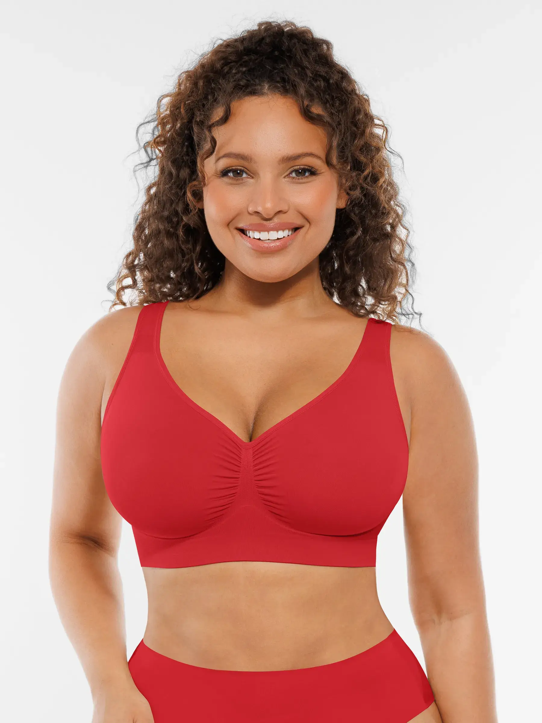 Feelingirl Seamless No Underwire Full Coverage Bra - Image 49