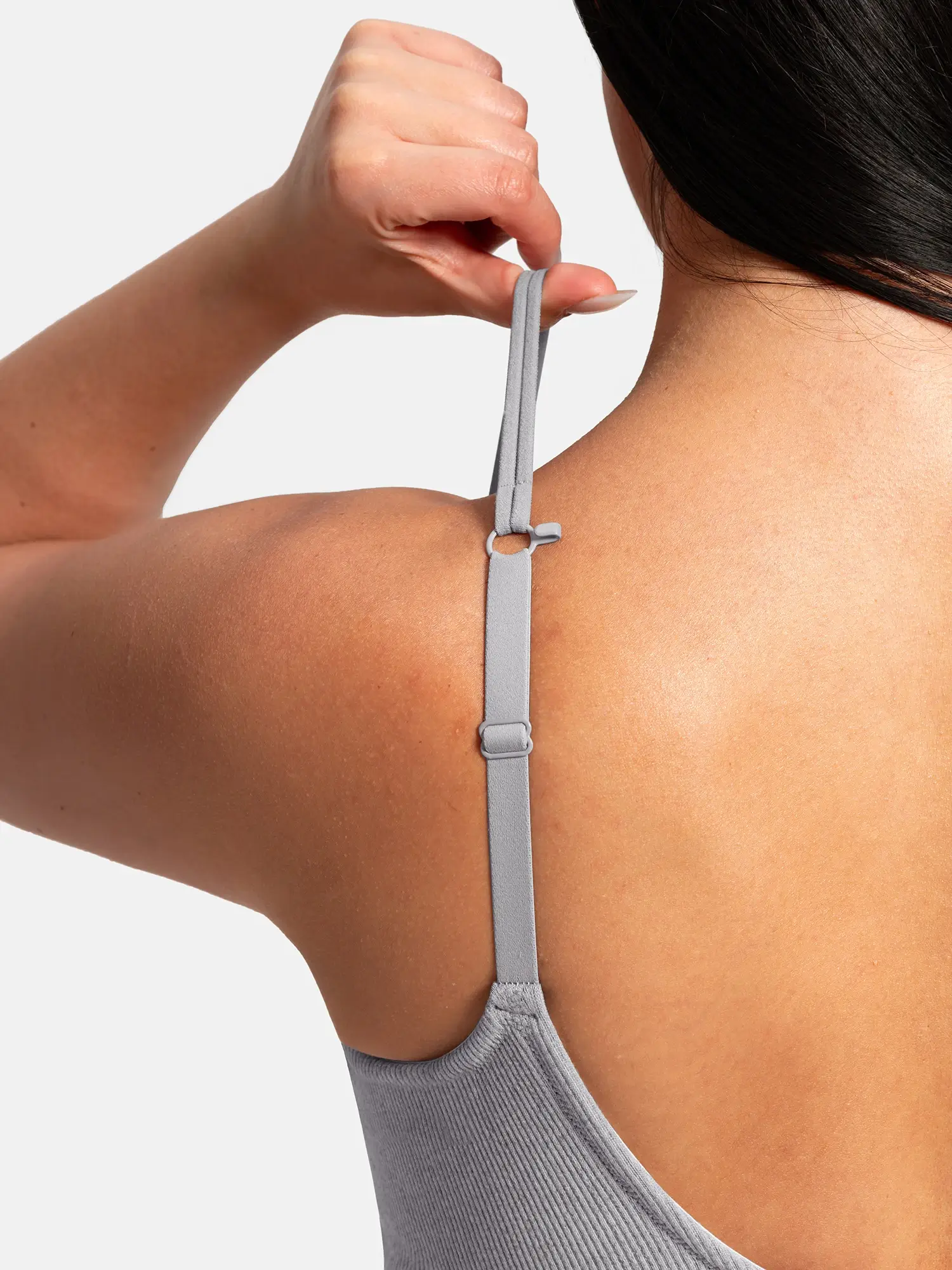 Lift Adjustable Seamless Wireless Ribbed Bra - Image 10