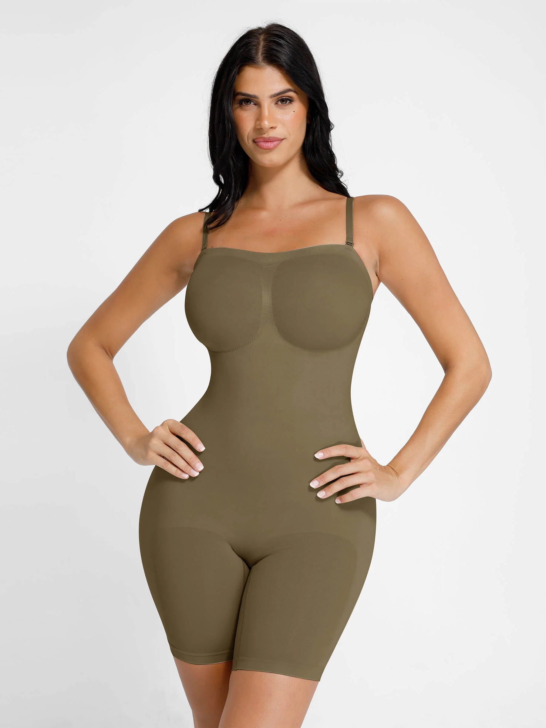 Feelingirl Seamless Strapless Bodysuit with Removable Straps - Image 22