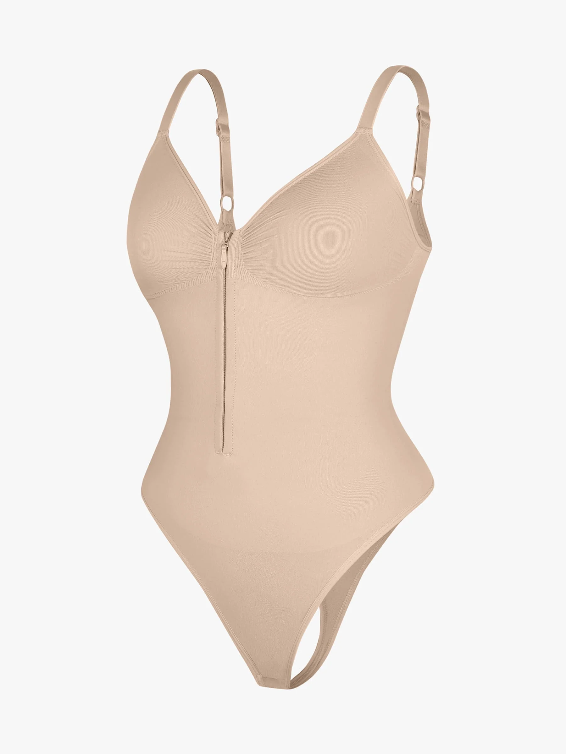 Feelingirl Seamless Tummy Control Zipper Bodysuit - Image 14