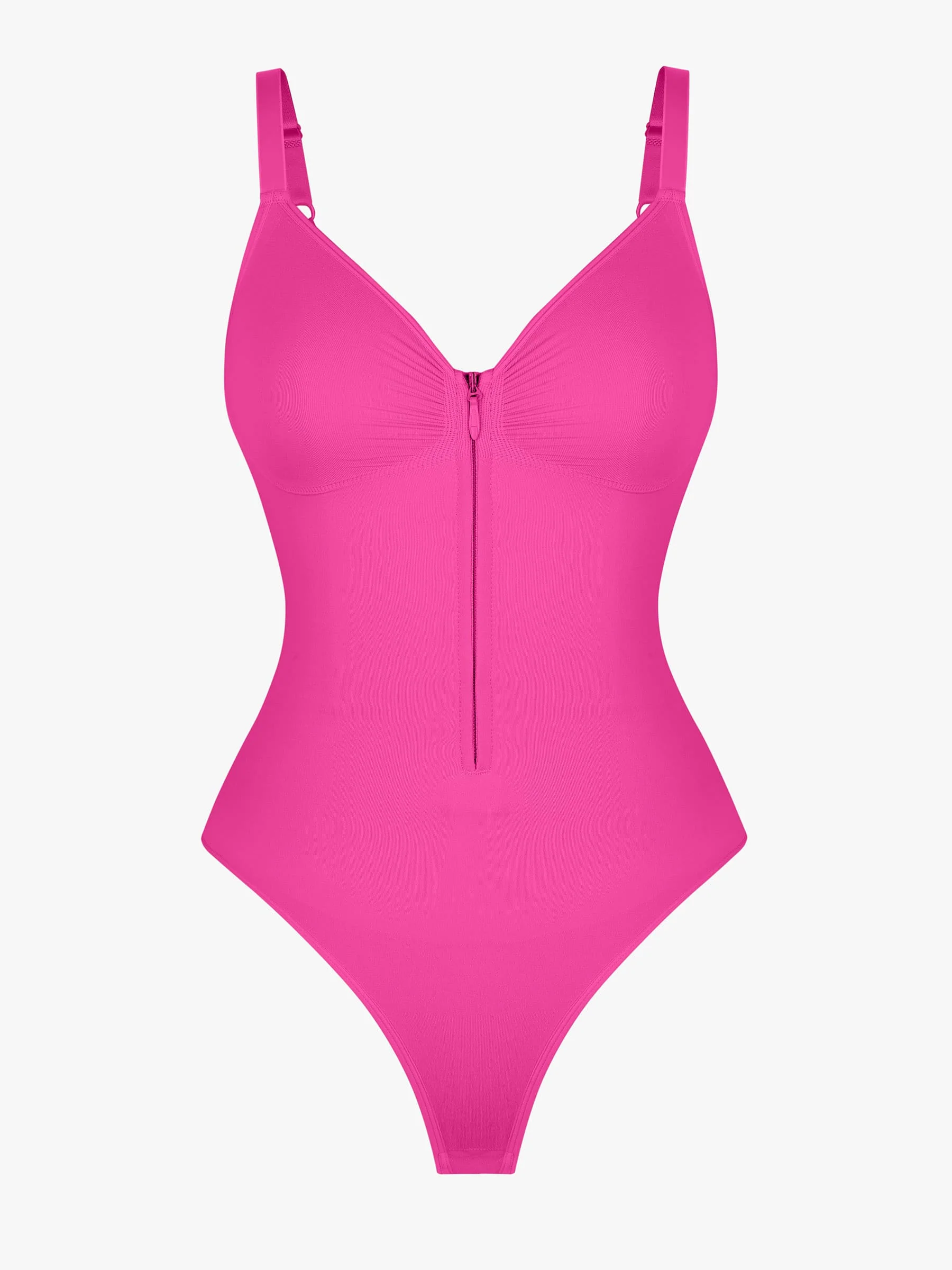 Feelingirl Seamless Tummy Control Zipper Bodysuit - Image 20