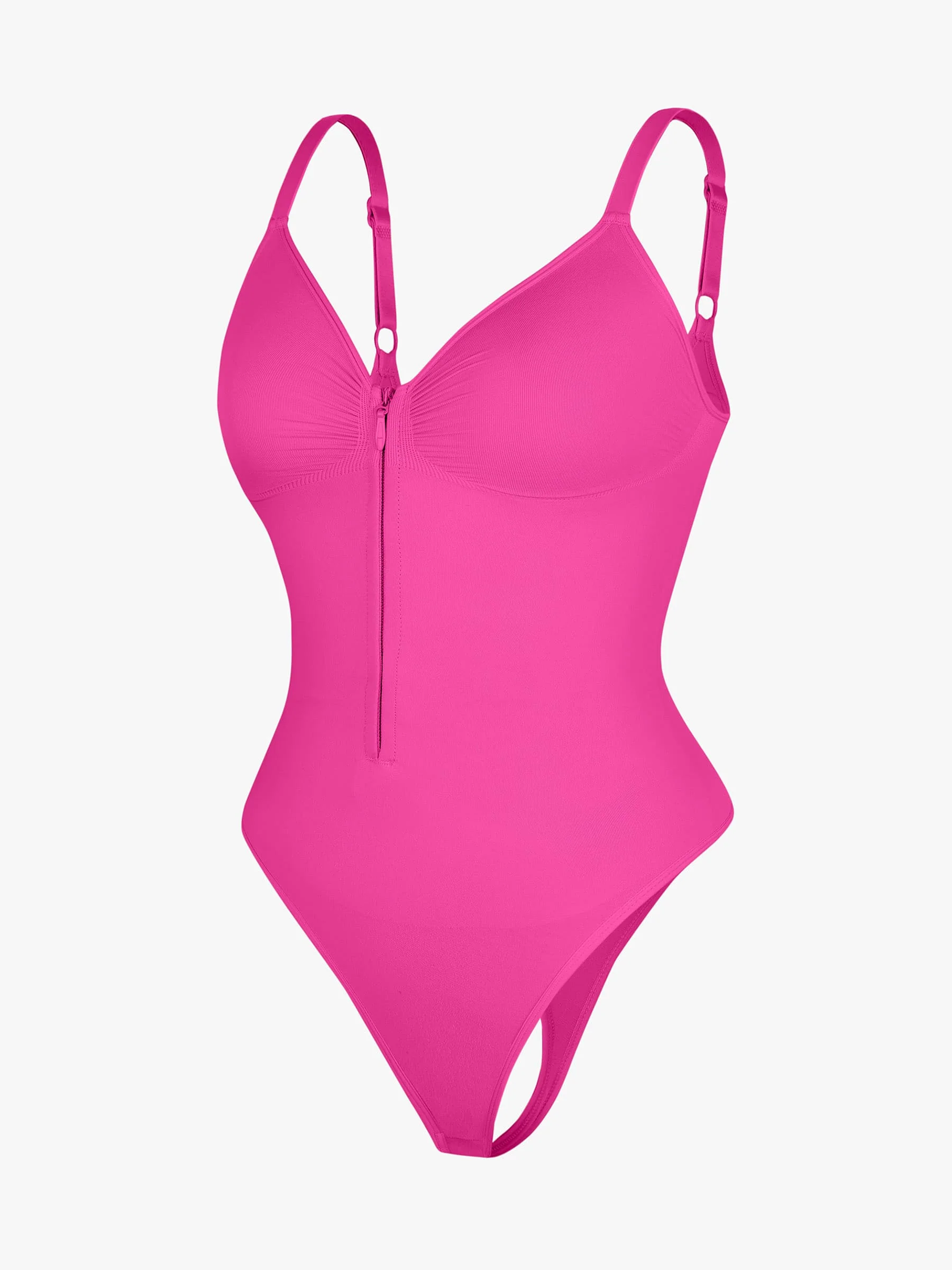 Feelingirl Seamless Tummy Control Zipper Bodysuit - Image 21