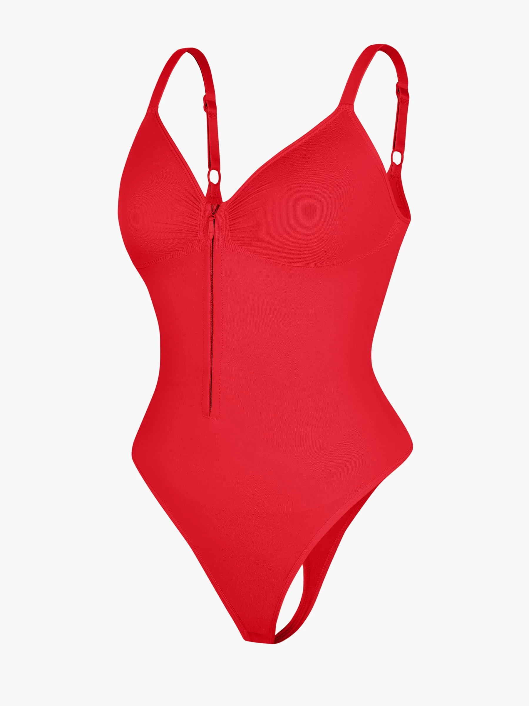 Feelingirl Seamless Tummy Control Zipper Bodysuit - Image 44