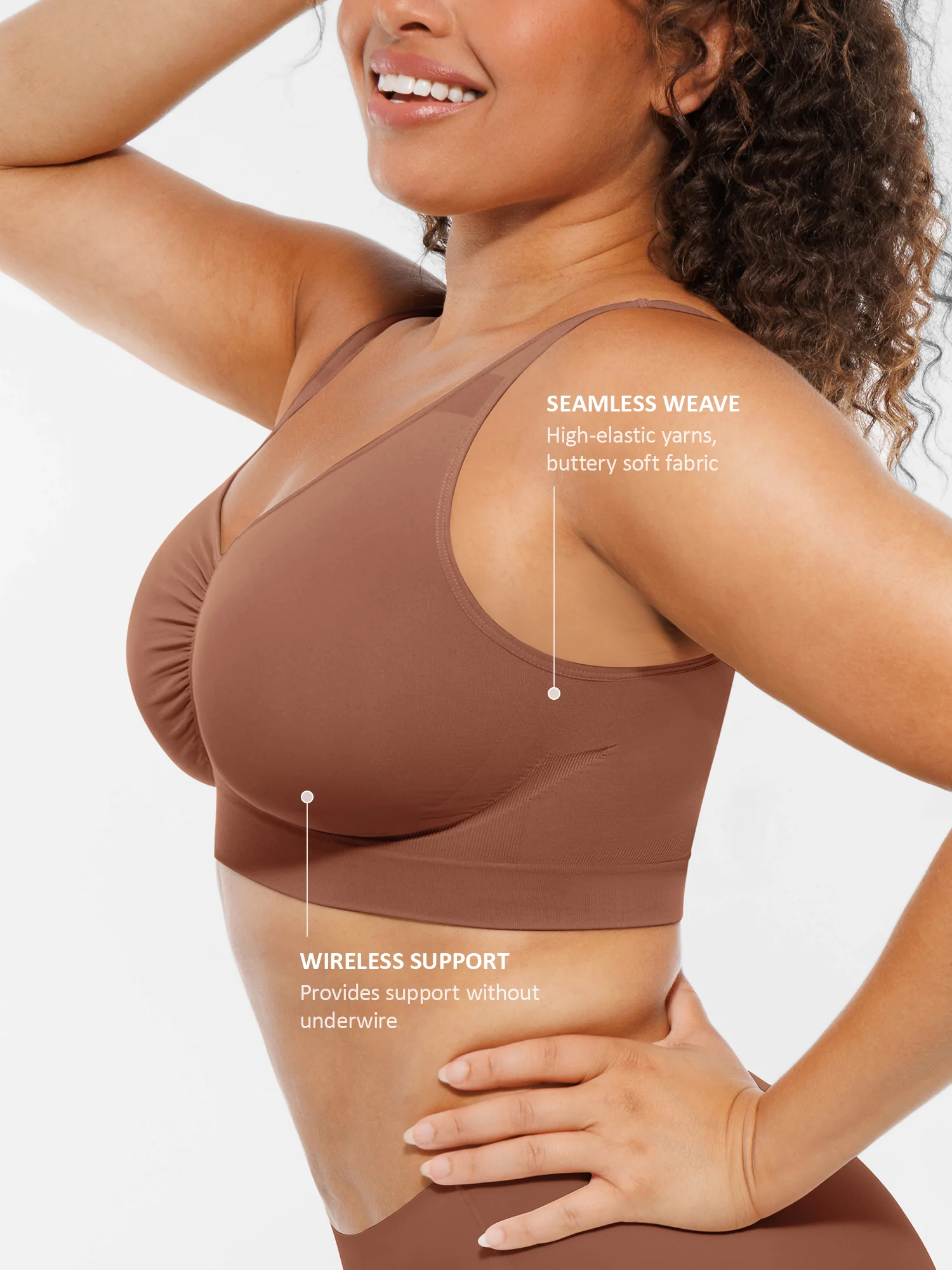 Feelingirl Seamless Wide Straps Everyday Bra - Image 30