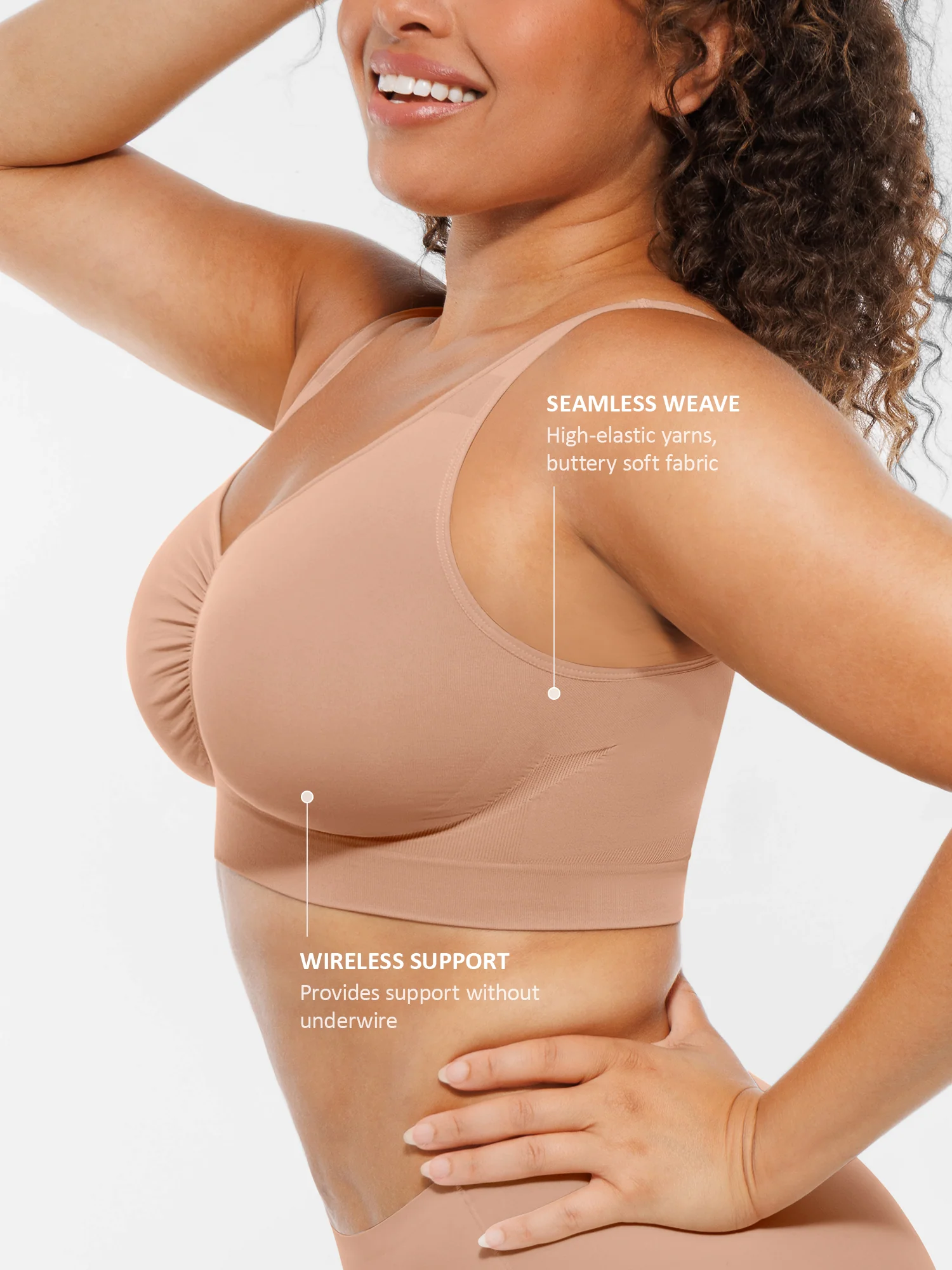 Feelingirl Seamless Wide Straps Everyday Bra - Image 52