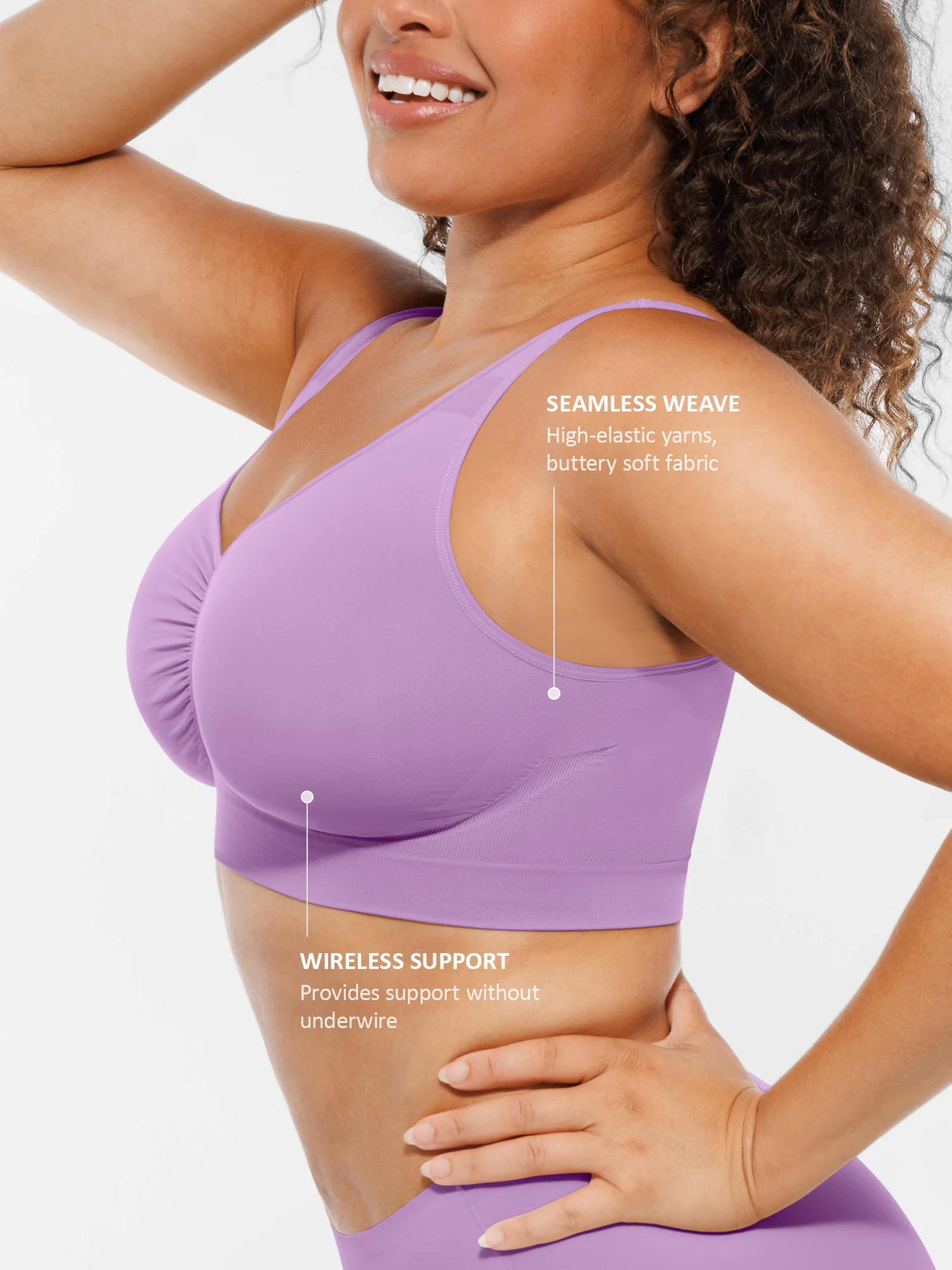 Feelingirl Seamless Wide Straps Everyday Bra - Image 85