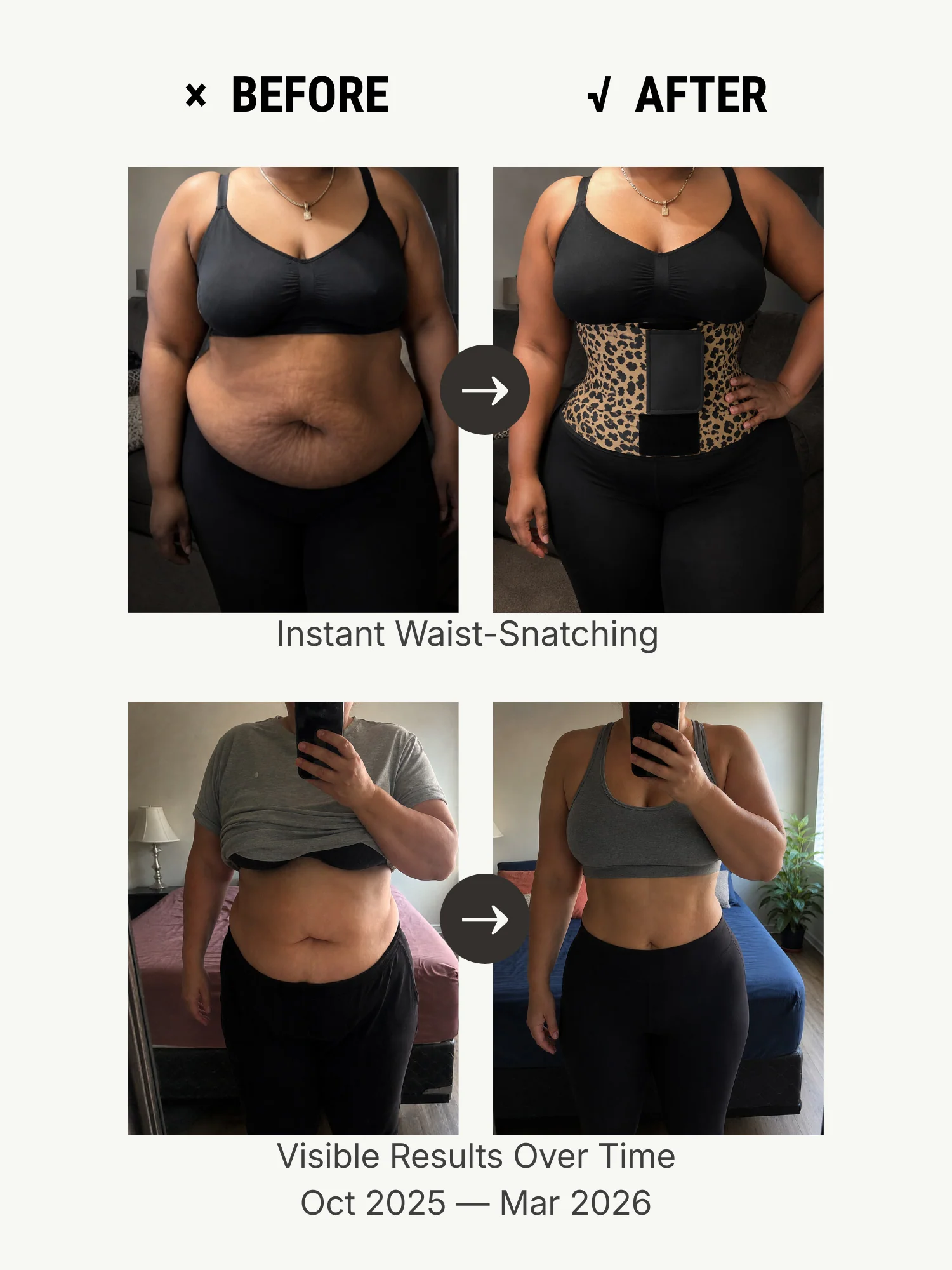 Feelingirl Triple Wrap Tummy Control Waist Trainer Belt - Image 4
