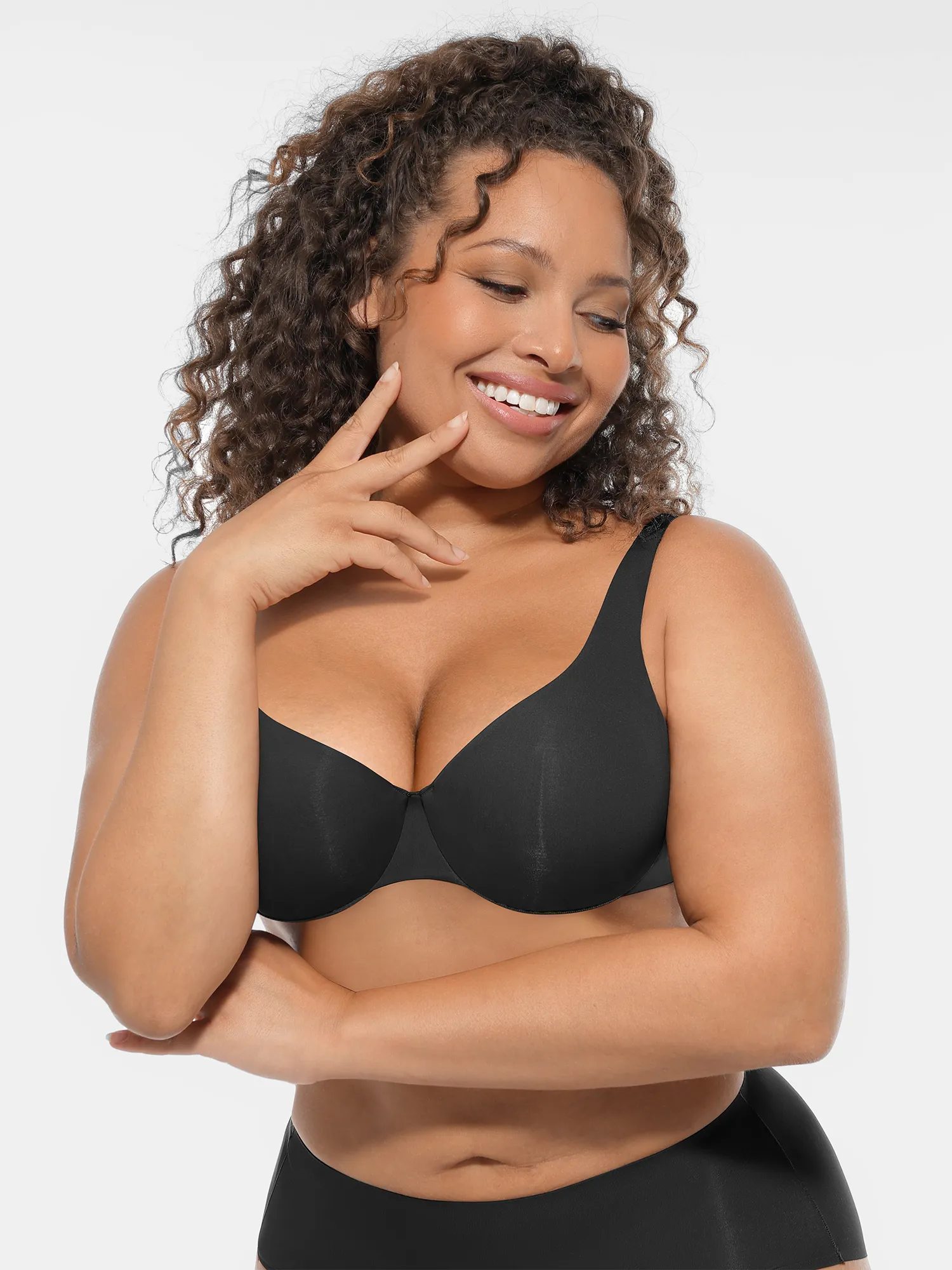 Feelingirl Underwire Adjustable Deep V-neck Bra - Image 11