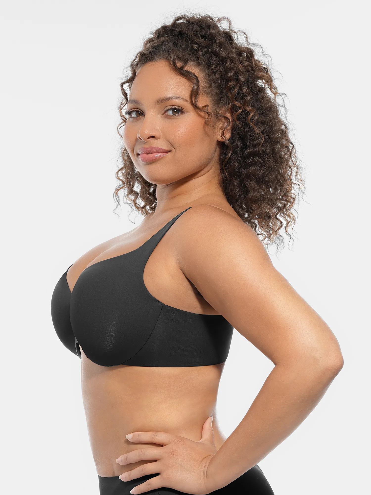 Feelingirl Underwire Adjustable Deep V-neck Bra - Image 13