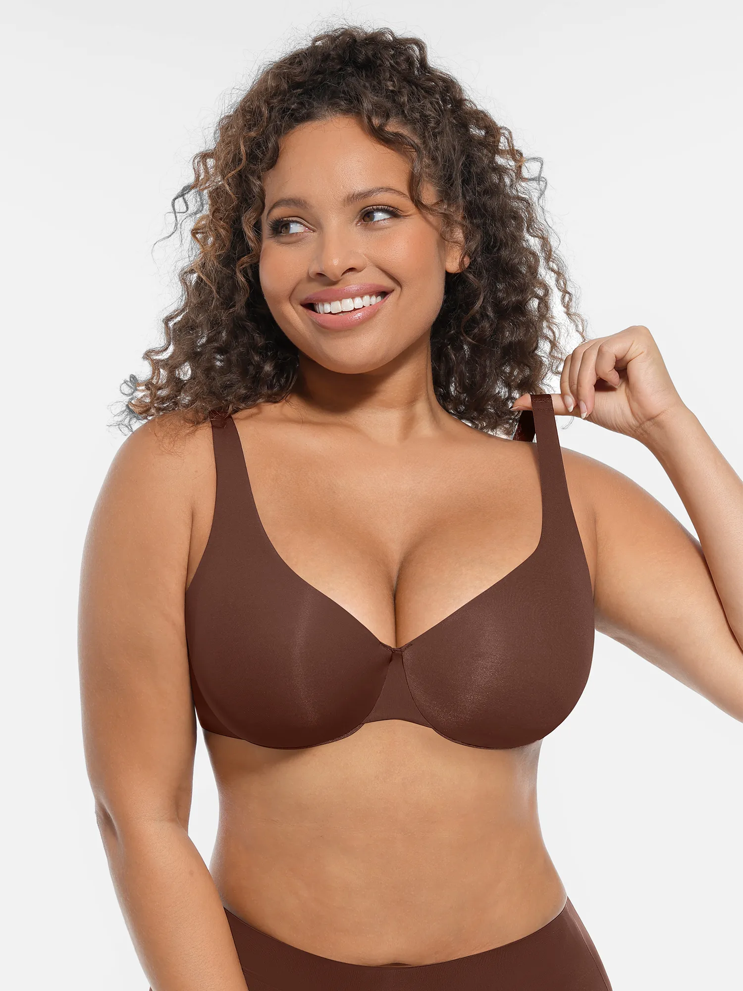 Feelingirl Underwire Adjustable Deep V-neck Bra - Image 20