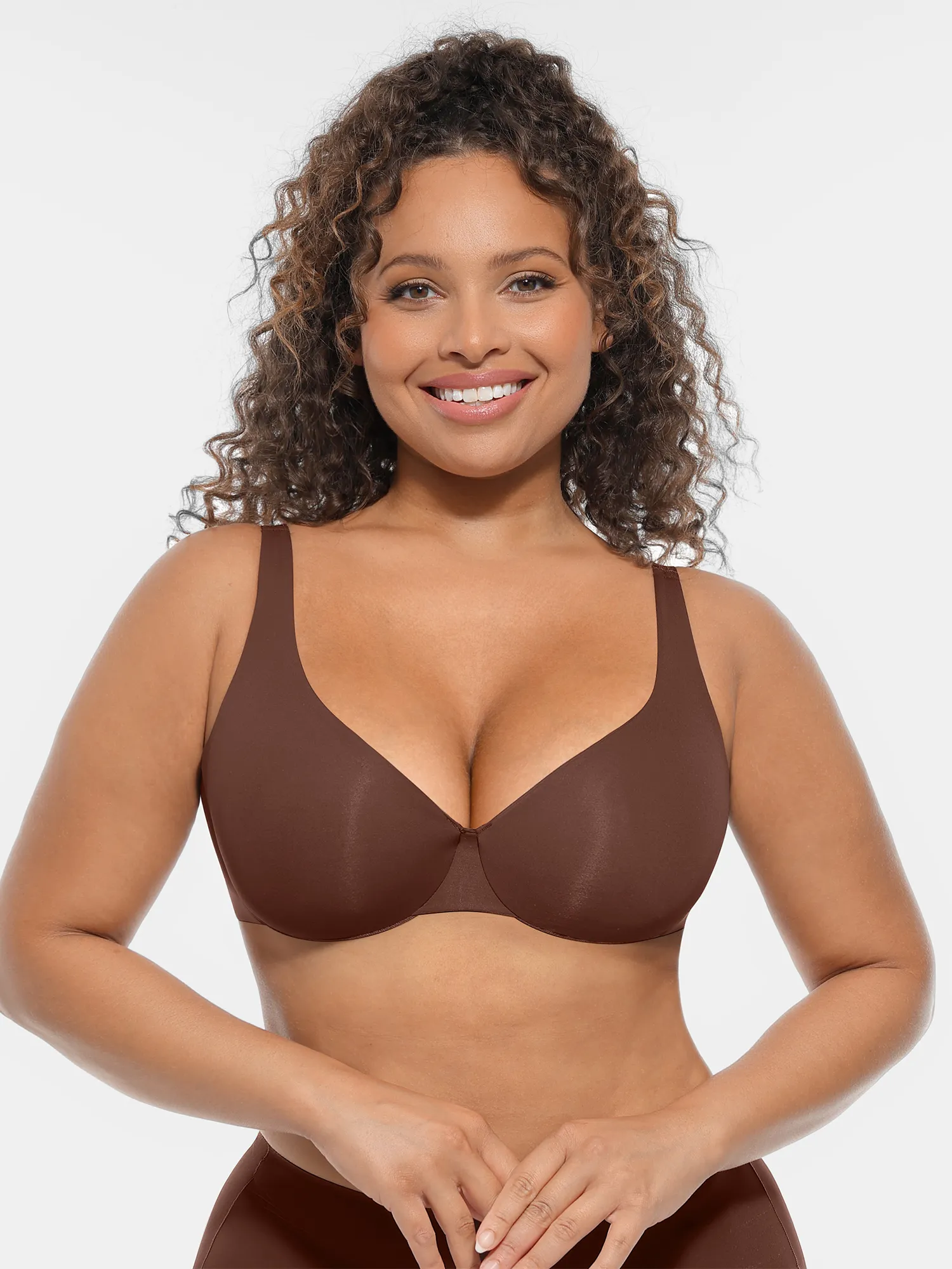 Feelingirl Underwire Adjustable Deep V-neck Bra - Image 21