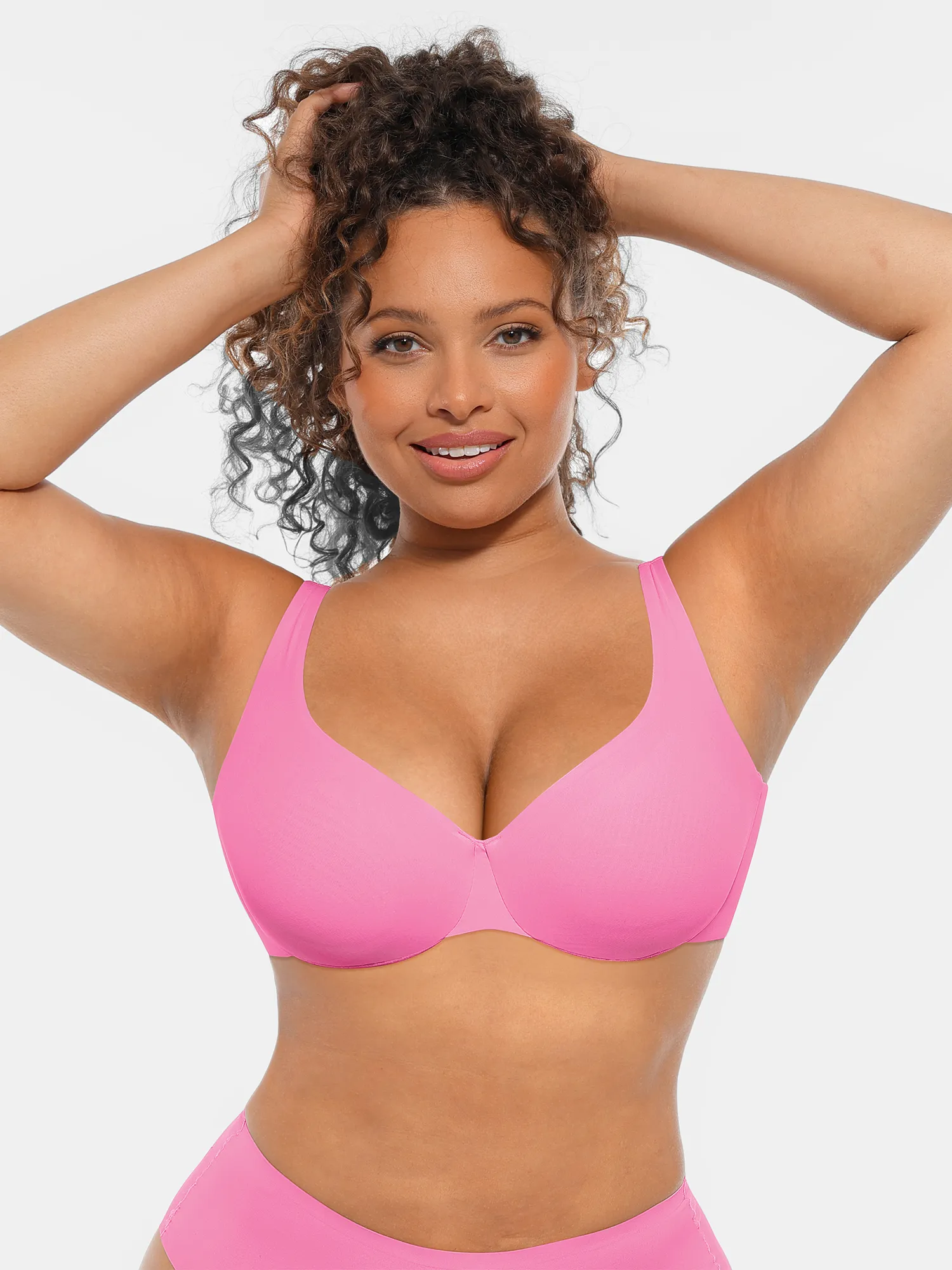 Feelingirl Underwire Adjustable Deep V-neck Bra - Image 30