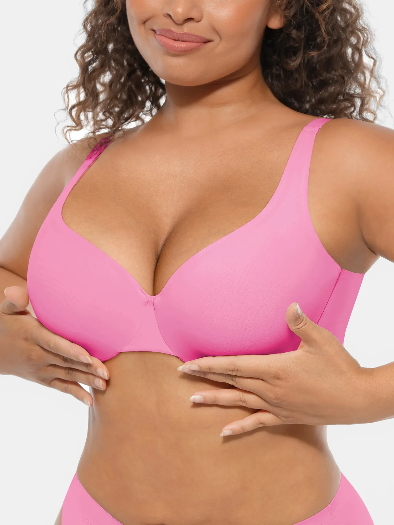 Feelingirl Underwire Adjustable Deep V-neck Bra - Image 32