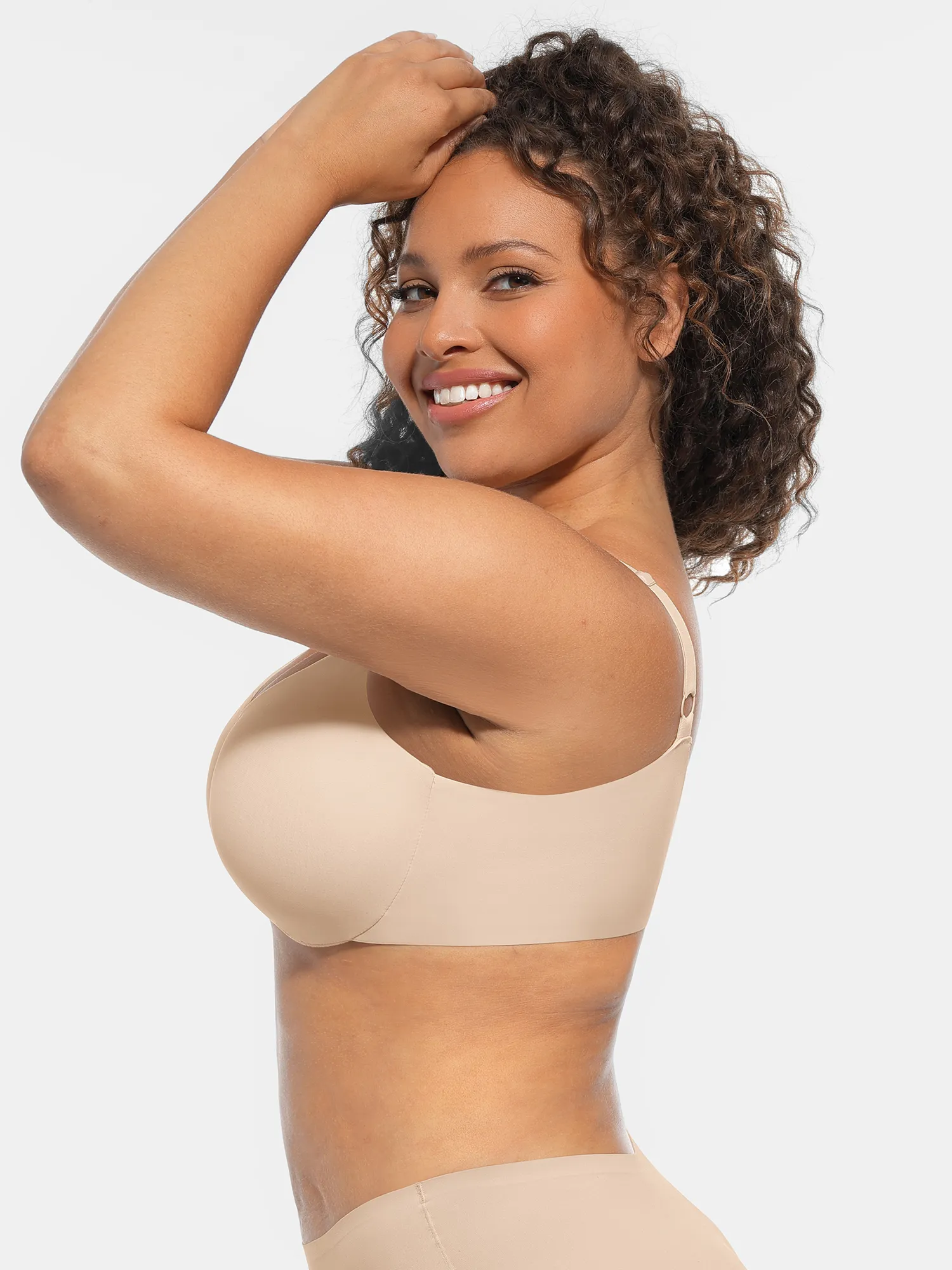 Feelingirl Underwire Adjustable Deep V-neck Bra - Image 40