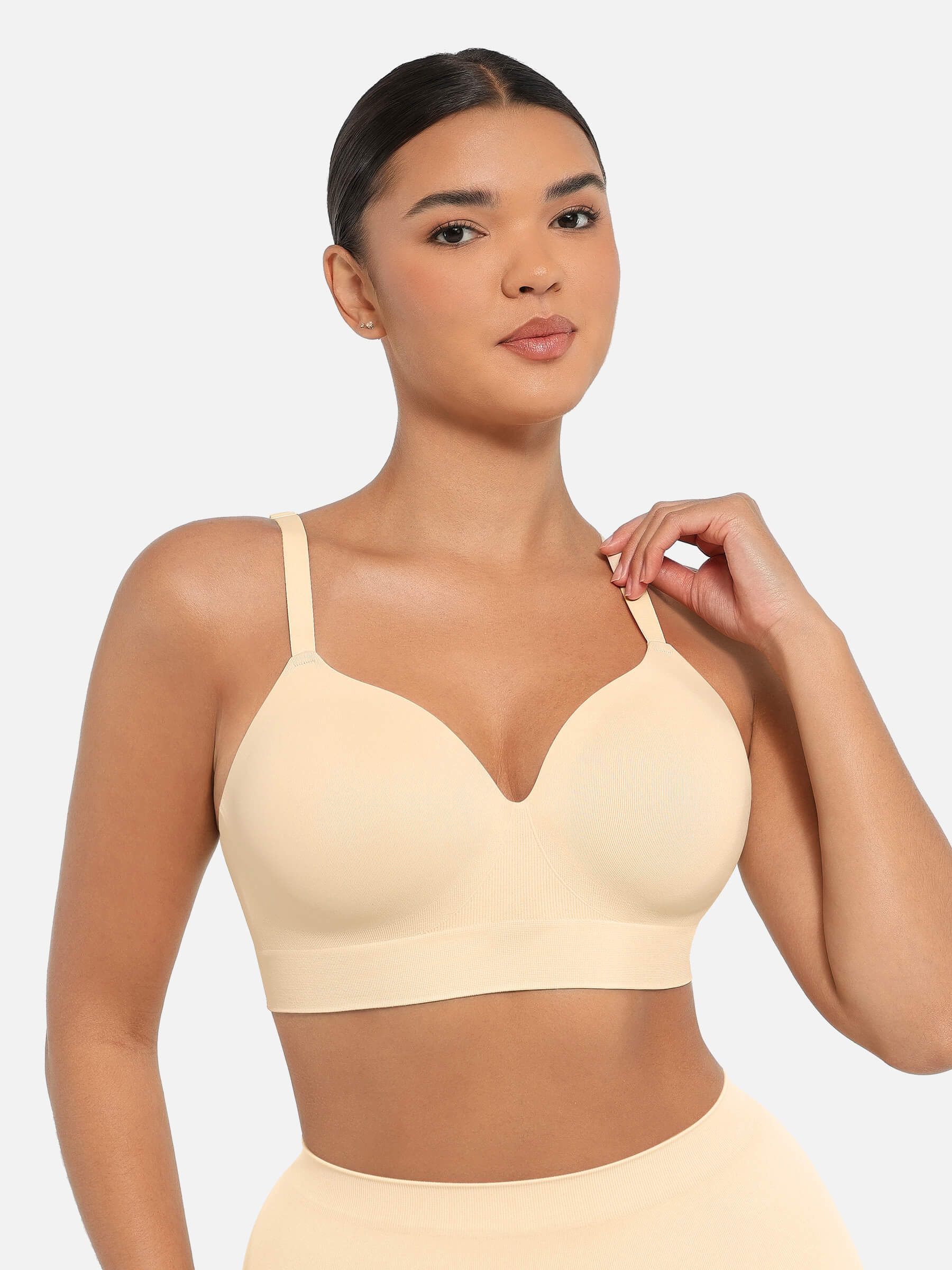 Feelingirl Full Coverage Wireless Bra + Push-Up Seamless Bra - Image 24