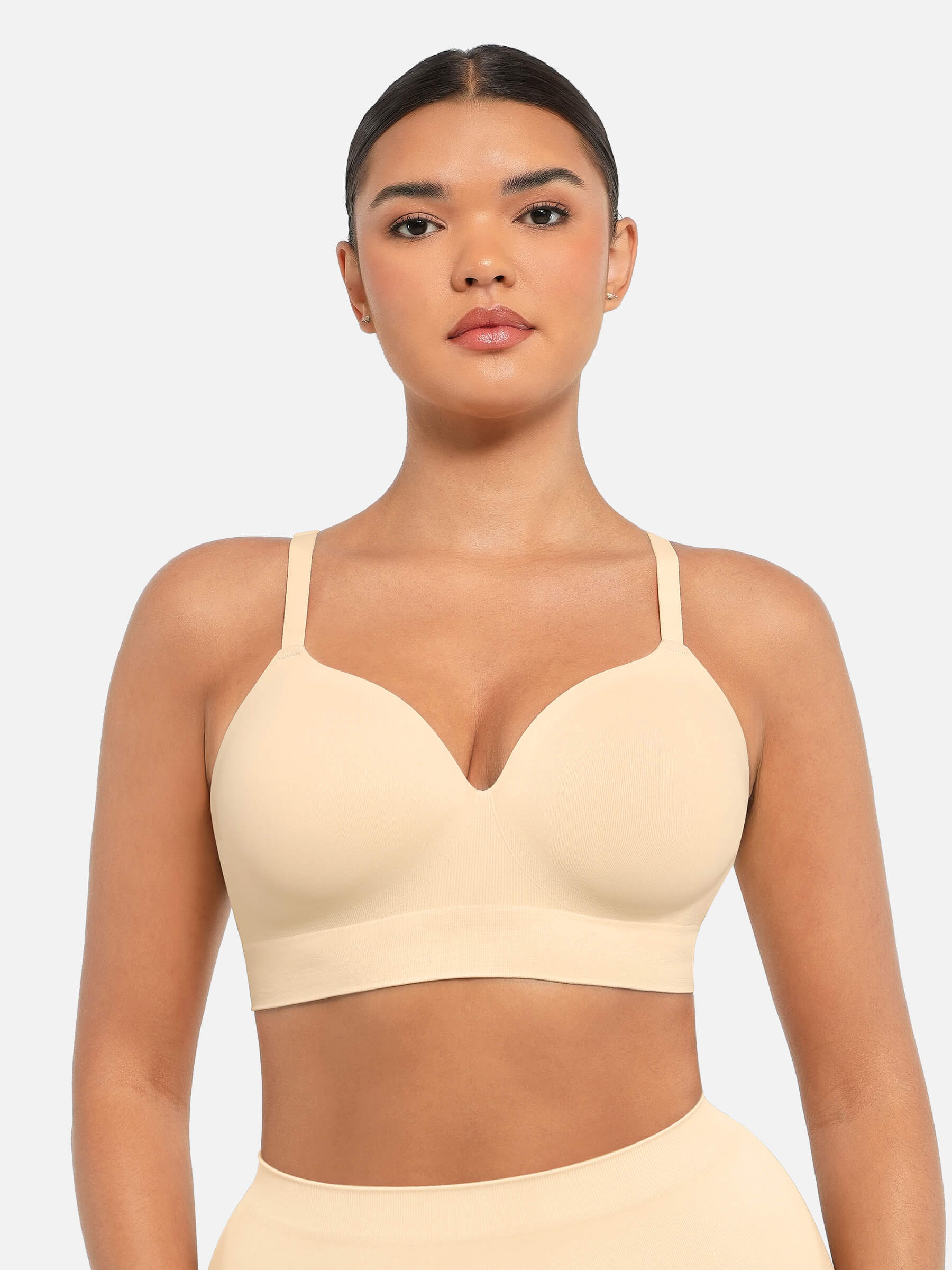 Feelingirl Full Coverage Wireless Bra + Push-Up Seamless Bra - Image 25