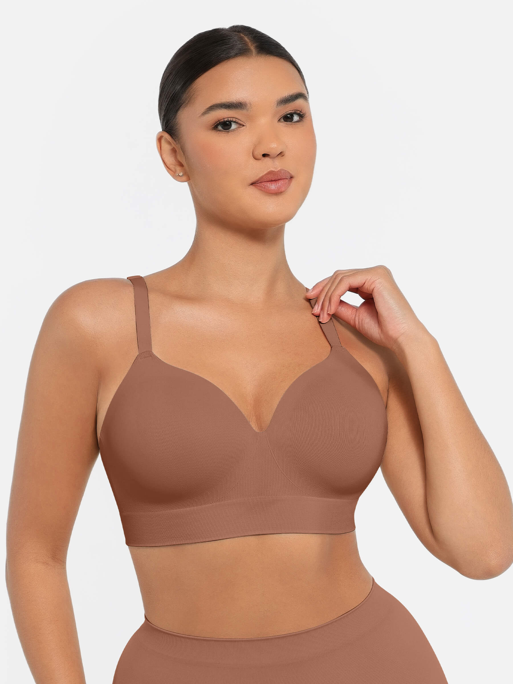 Feelingirl Full Coverage Wireless Bra + Push-Up Seamless Bra - Image 46