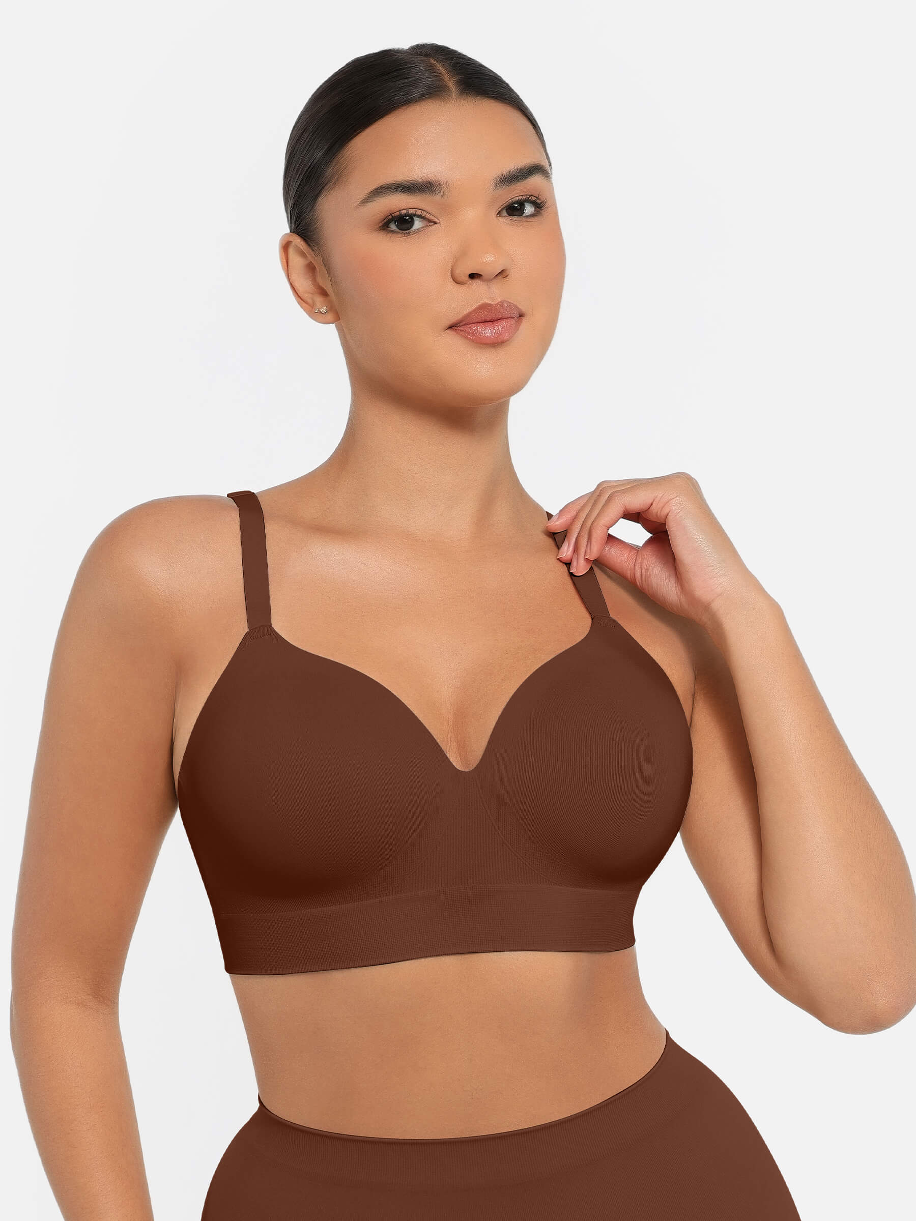 Feelingirl Full Coverage Wireless Bra + Push-Up Seamless Bra - Image 57