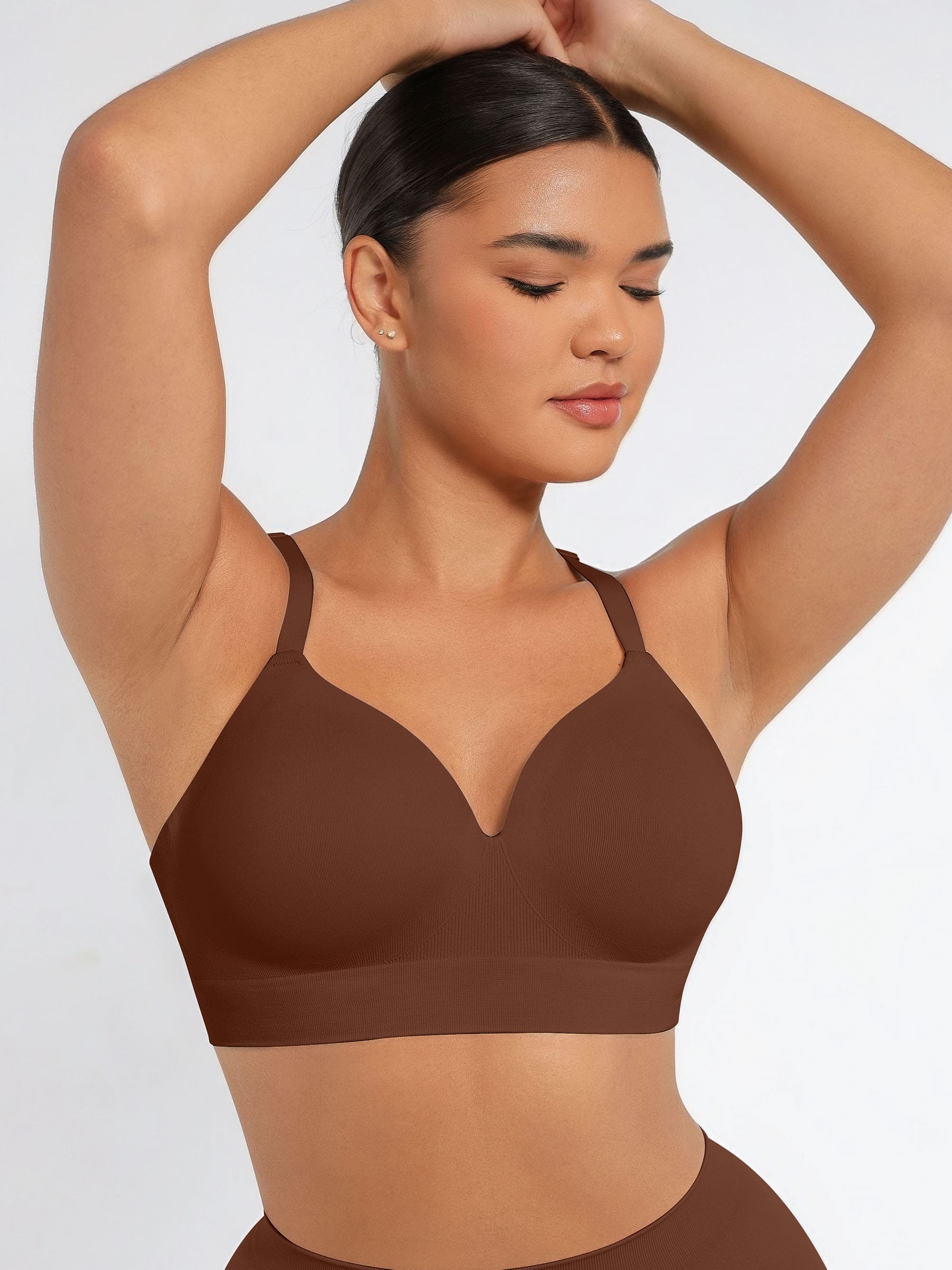 Feelingirl Full Coverage Wireless Bra + Push-Up Seamless Bra - Image 59