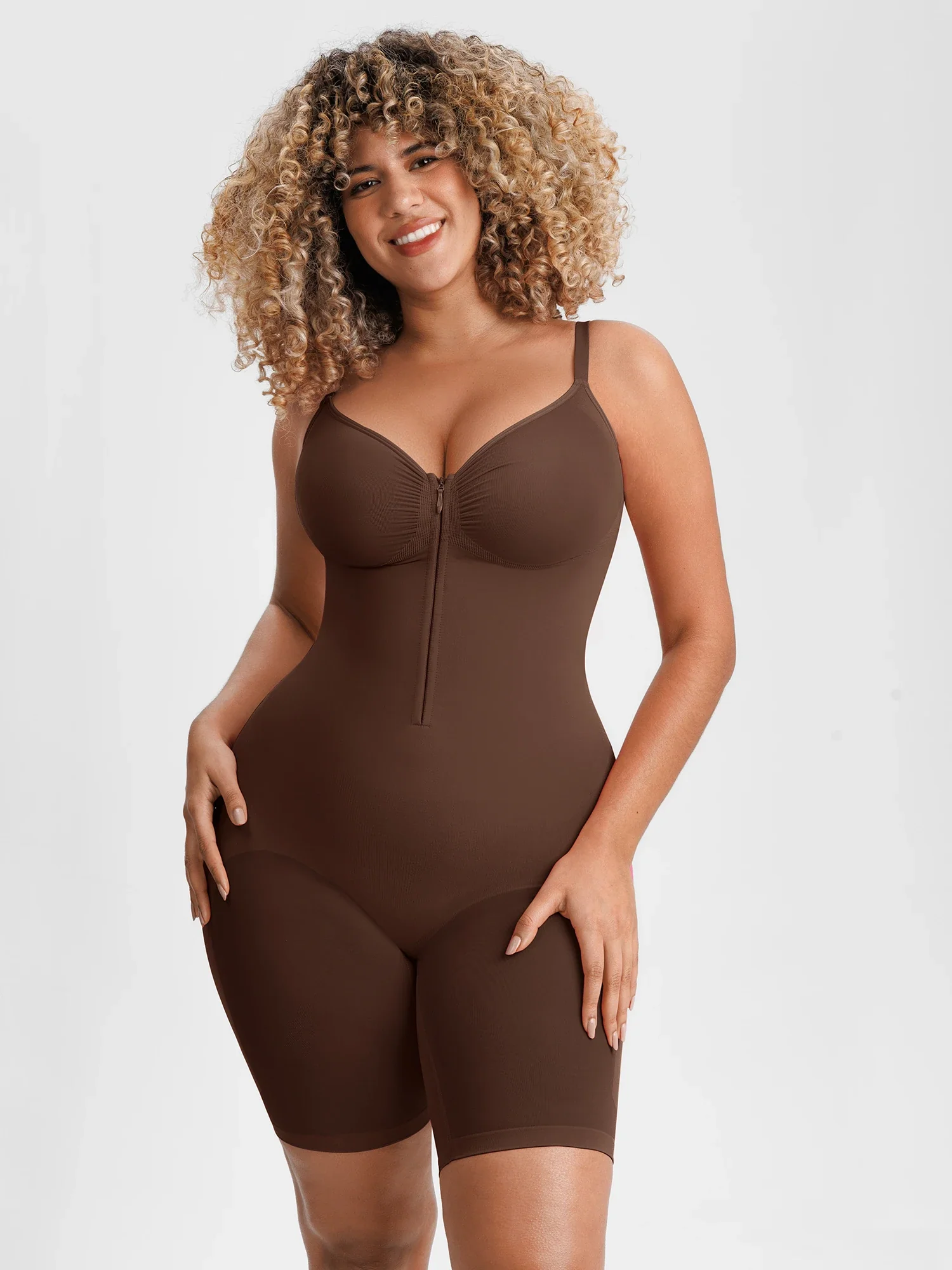 Tummy Control Seamless Stretch Bodysuit - Image 16
